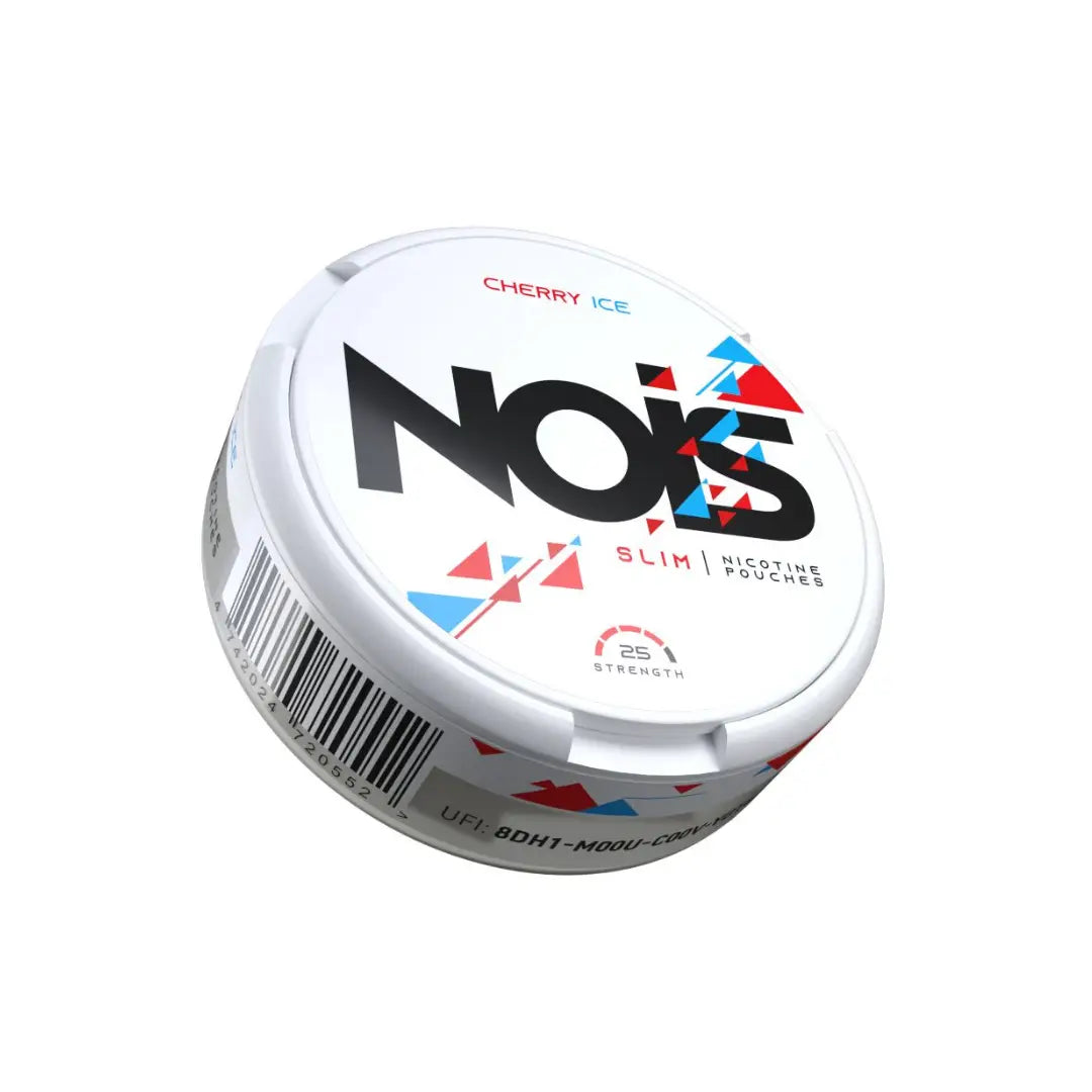 Nois Cherry ice flavored product by Europesnus.com showing a vibrant cherry ice treat with fresh cherry pieces and icy texture.