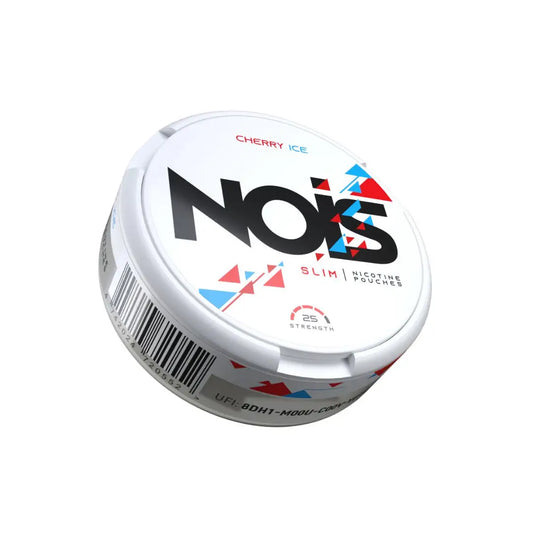 Nois Cherry ice flavored product by Europesnus.com showing a vibrant cherry ice treat with fresh cherry pieces and icy texture.
