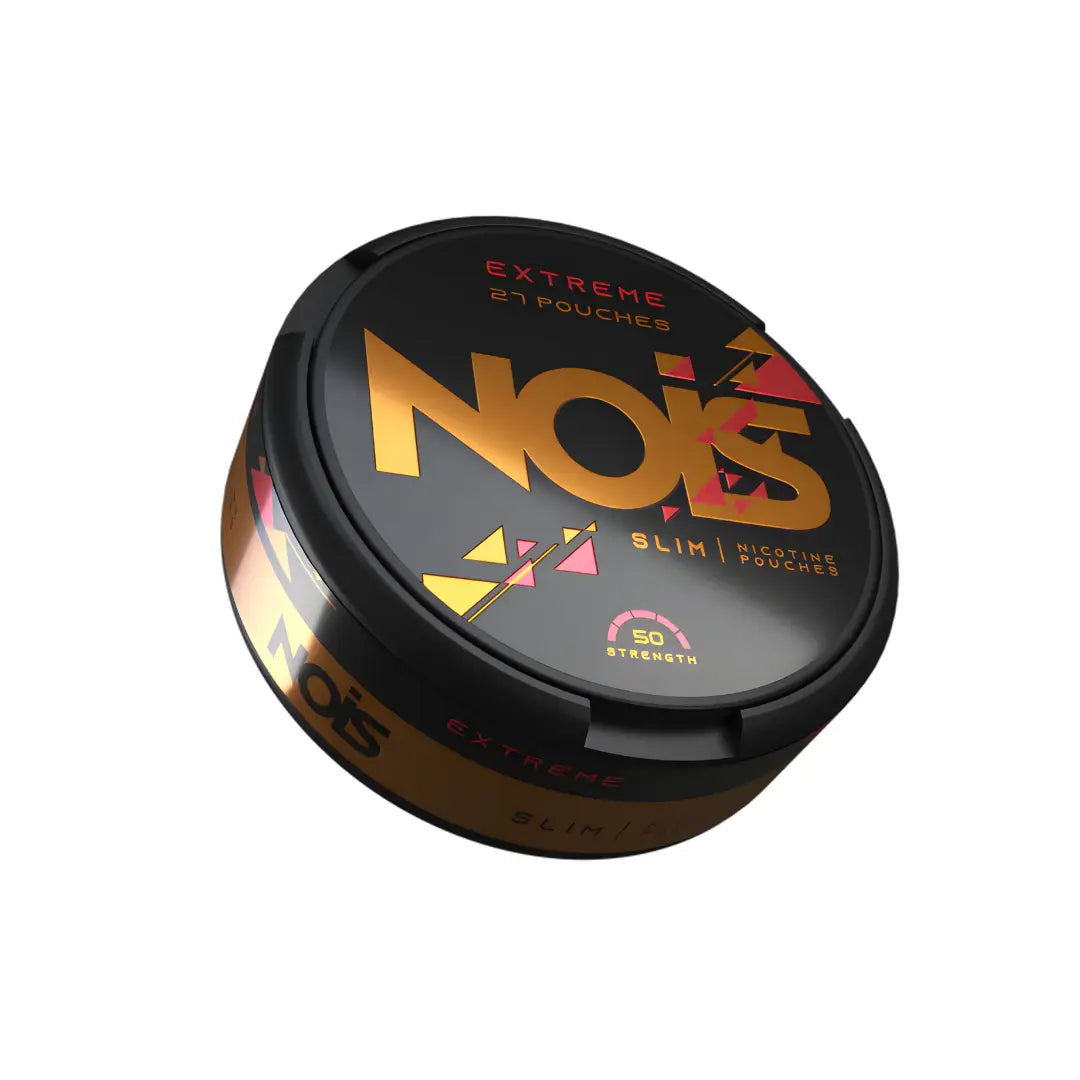 Close-up of Nois Extreme electronic device with controls and display, showcasing its sleek black design and modern features.