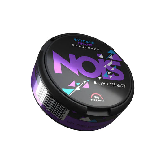Nois Extreme Grape energy drink can featuring purple grape design and branding from Europesnus.com.