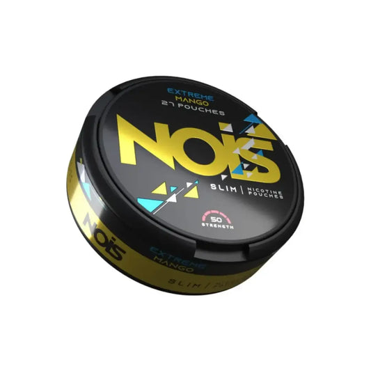 Nois Extreme Mango vape juice bottle with colorful label, featuring mango flavor branding from Europesnus.com.