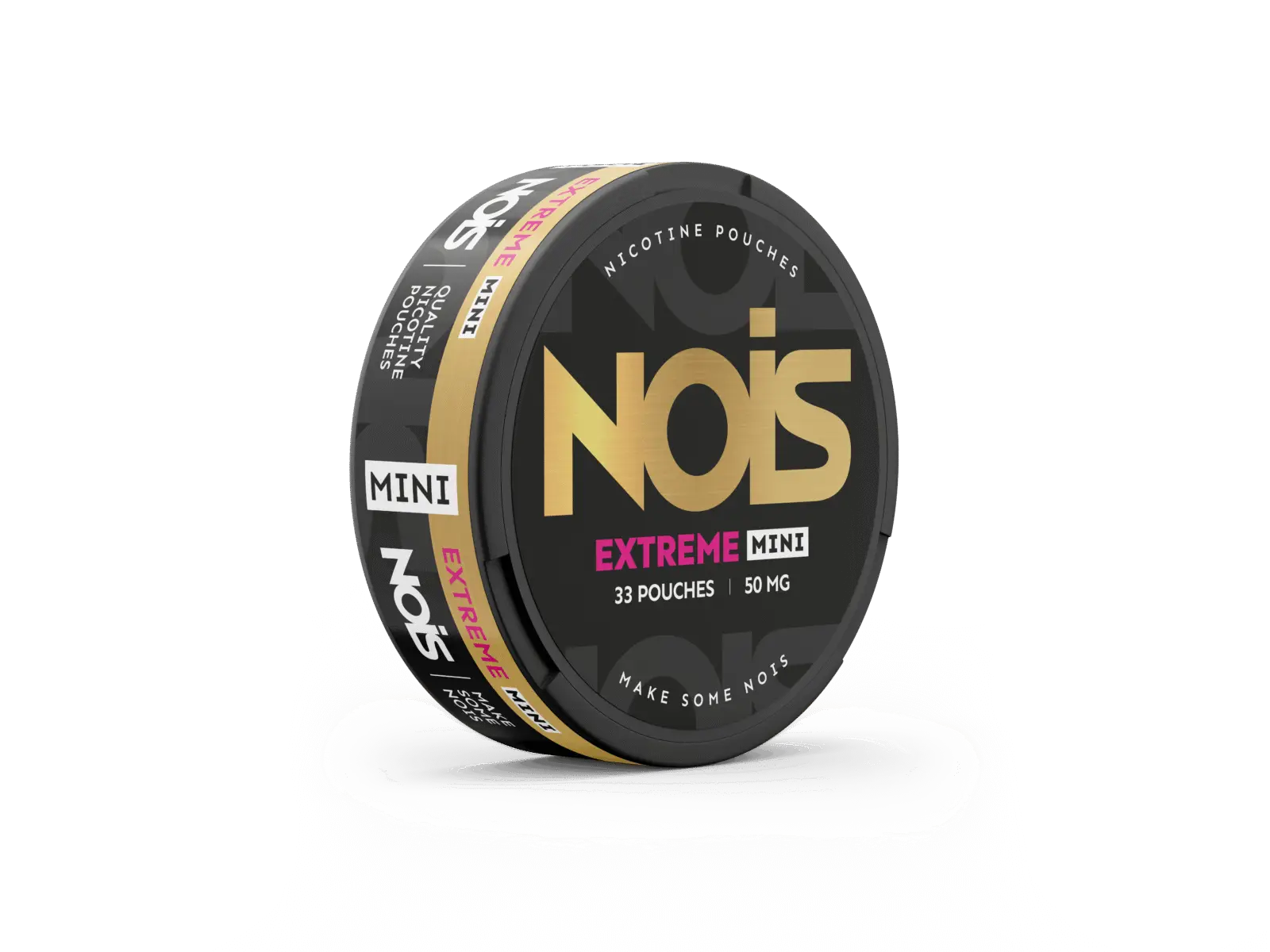 Nois Extreme Mini electric guitar pedal with compact design and black finish, used for guitar effects and tone shaping.
