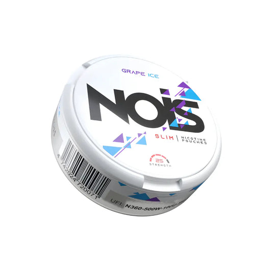 Nois Grape ice flavor in a colorful ice treat, showcasing vibrant purple color and icy texture, from Europesnus.com.