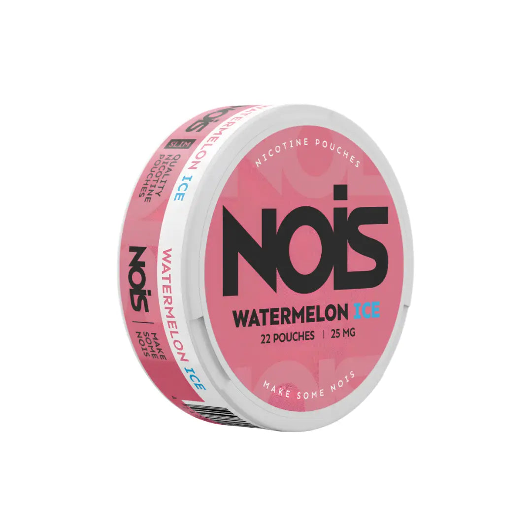 Nois Watermelon Ice disposable vape device from Europesnus.com featuring a vibrant watermelon and icy flavor design.
