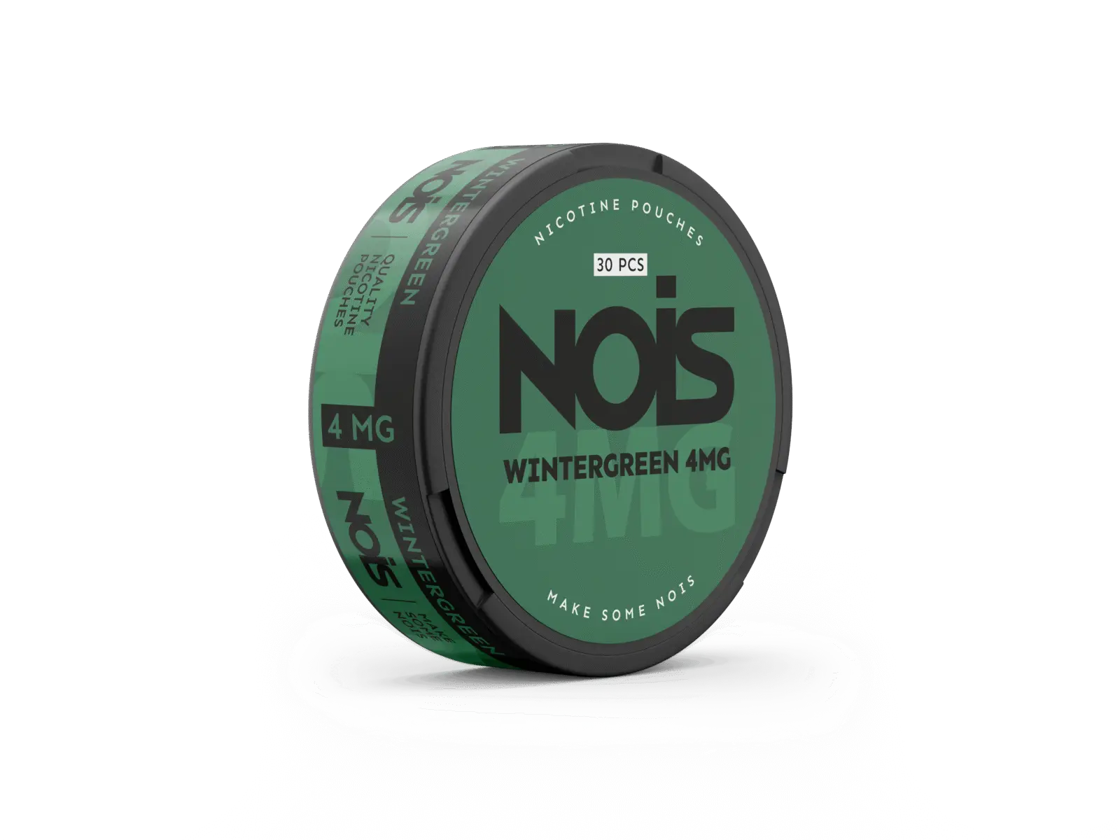 Nois Wintergreen 4mg nicotine pouch from Europesnus.com, showing the sleek packaging with wintergreen flavor branding.