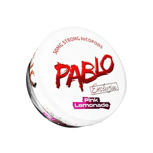 Pablo Exclusive Pink Lemonade by Europesnus.com showing a colorful bottle with pink lemonade flavor and vibrant branding.