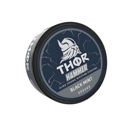 Black Thor Hammer toy with mint-green handle, detailed design, from Europesnus.com, ideal for cosplay or costume accessories.