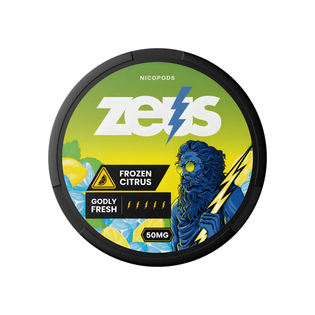 Frozen Zeus Citrus from Europesnus.com, showcasing vibrant, fresh citrus slices in a clear container.
