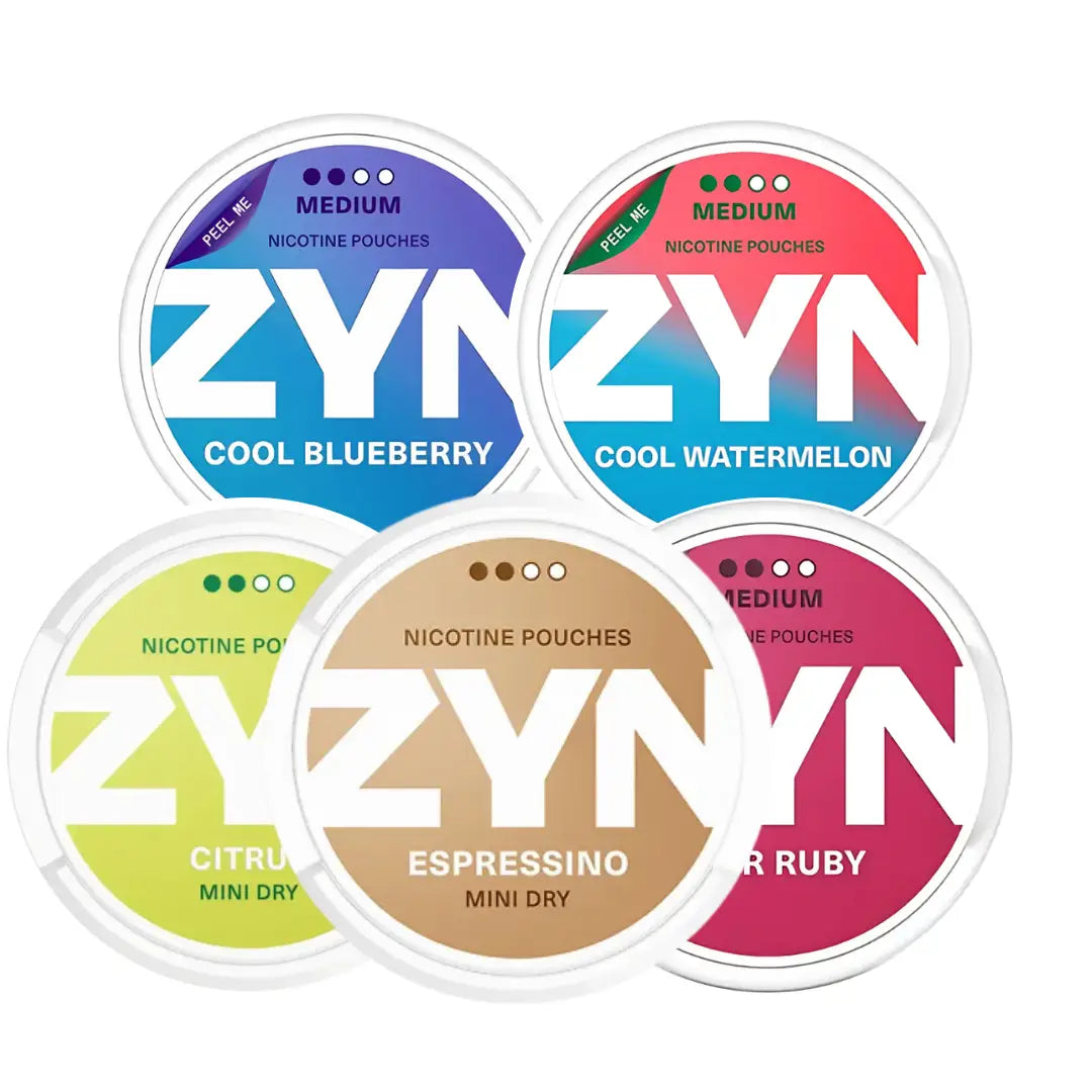 Zyn Mixpack by Europesnus.com featuring a variety of Zyn nicotine pouch flavors in a colorful pack.