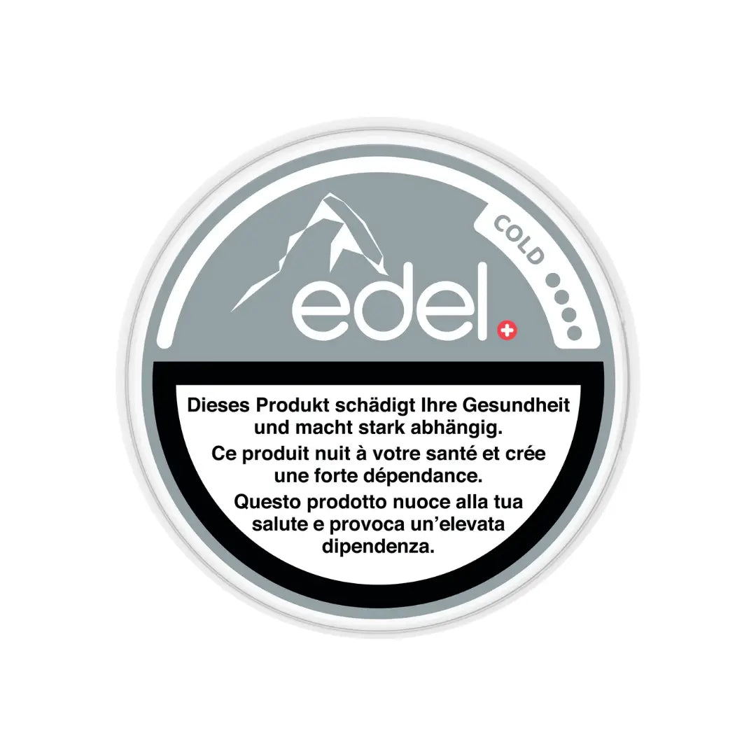 Snowman Edel Cold Pouch from Killa Snus, featuring a snowman graphic, designed for cold storage and freshness preservation.