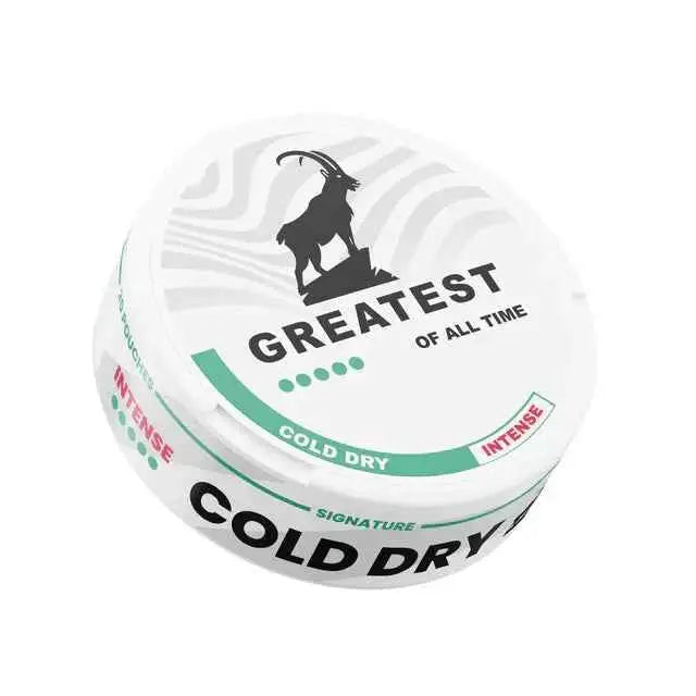 Greatest Cold Dry Pouches by Killa Snus, Europesnus.com, showing fresh, dry snus pouches in a pack for discreet use.