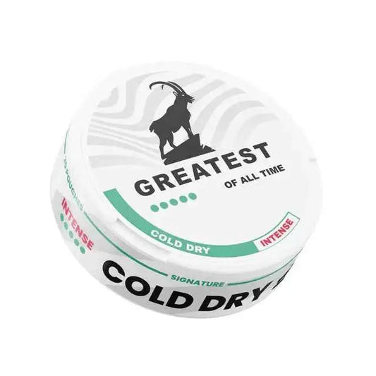 Greatest Cold Dry Pouches by Killa Snus, Europesnus.com, showing fresh, dry snus pouches in a pack for discreet use.