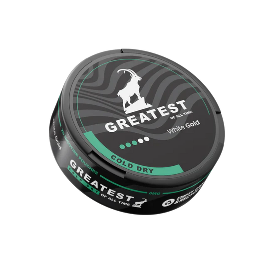 Detail close-up of a textured black, green, and white circular can with a screw top