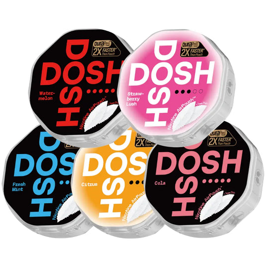 Dosh Mixpack by Killasnus.com featuring assorted caffeinated products in colorful packaging.