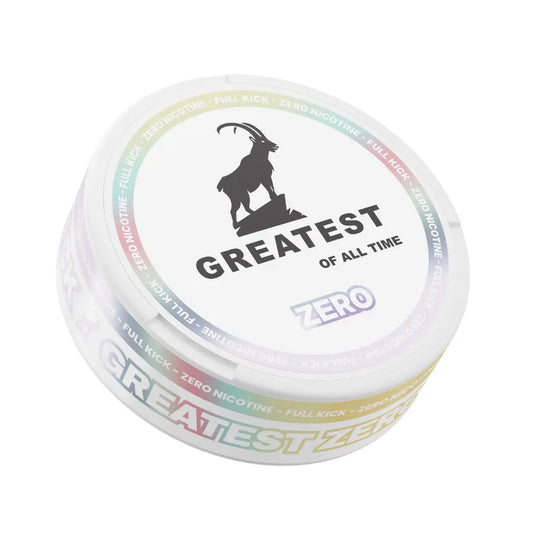 Killasnus Greatest Cold Dry Zero caffeine supplement container with black and white label, showing product details and branding.
