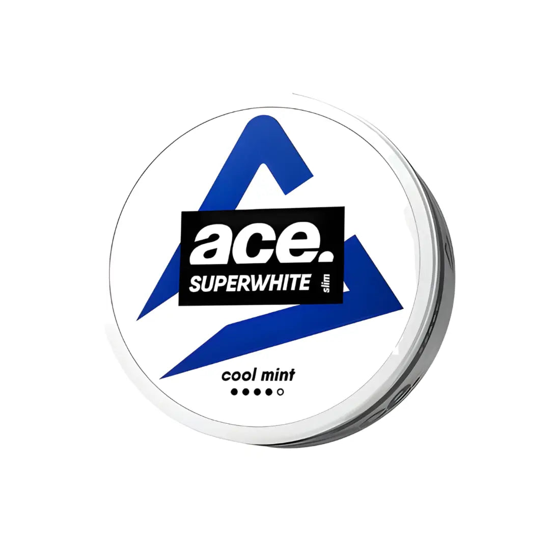 NikoPouches Ace Cool Mint pouch with fresh mint flavor, featuring vibrant packaging and product branding.