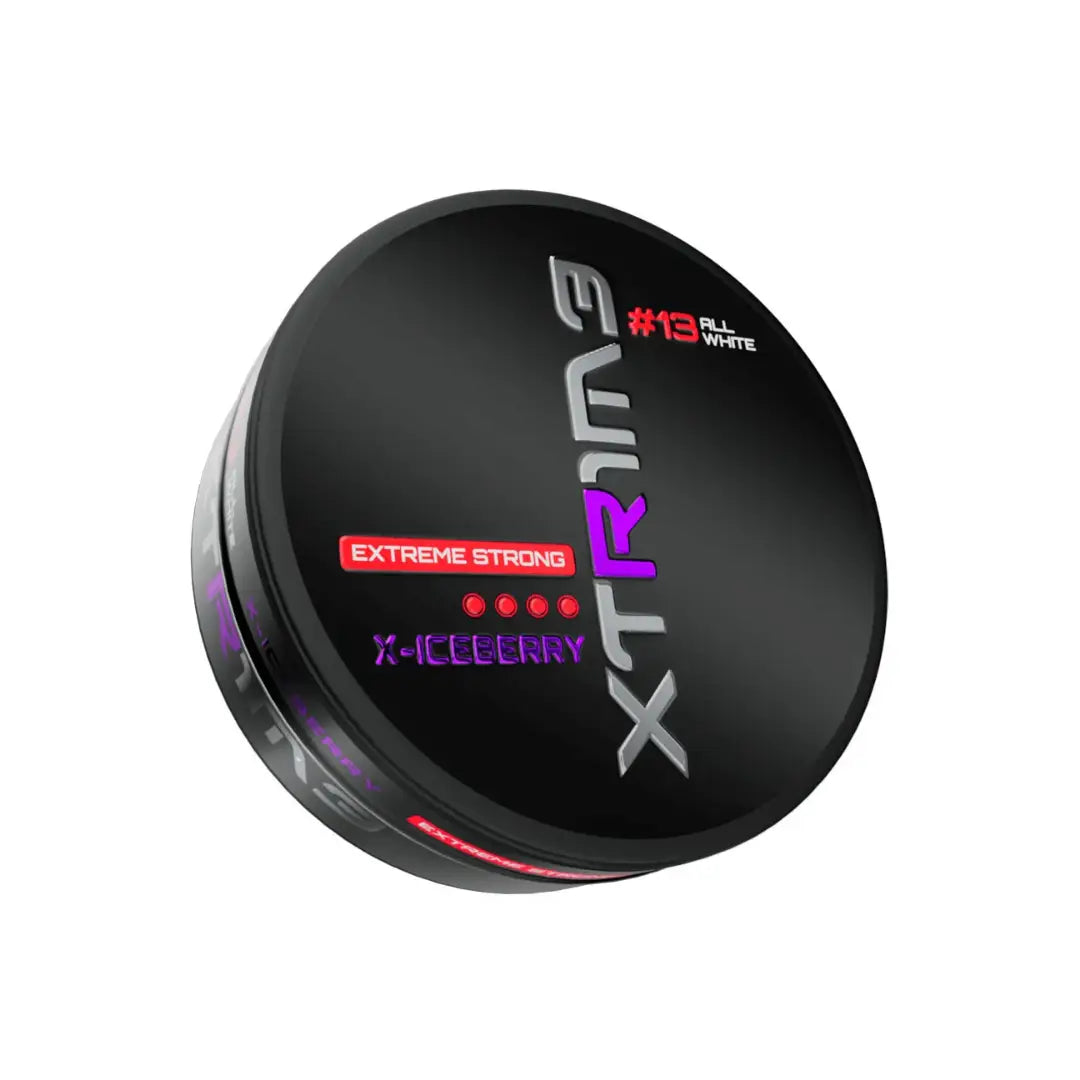 Xtrime X-Iceberry flavored pouch with fresh berries and icy texture, designed for NikoPouches.dk products