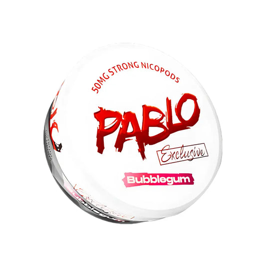 White fox plush toy from NikoPouches.dk's Pablo Exclusive Bubblegum collection, featuring soft white fur and detailed facial features.